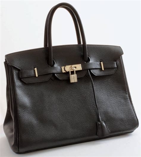 vintage hermes black leather tote|pre owned Hermes bag.